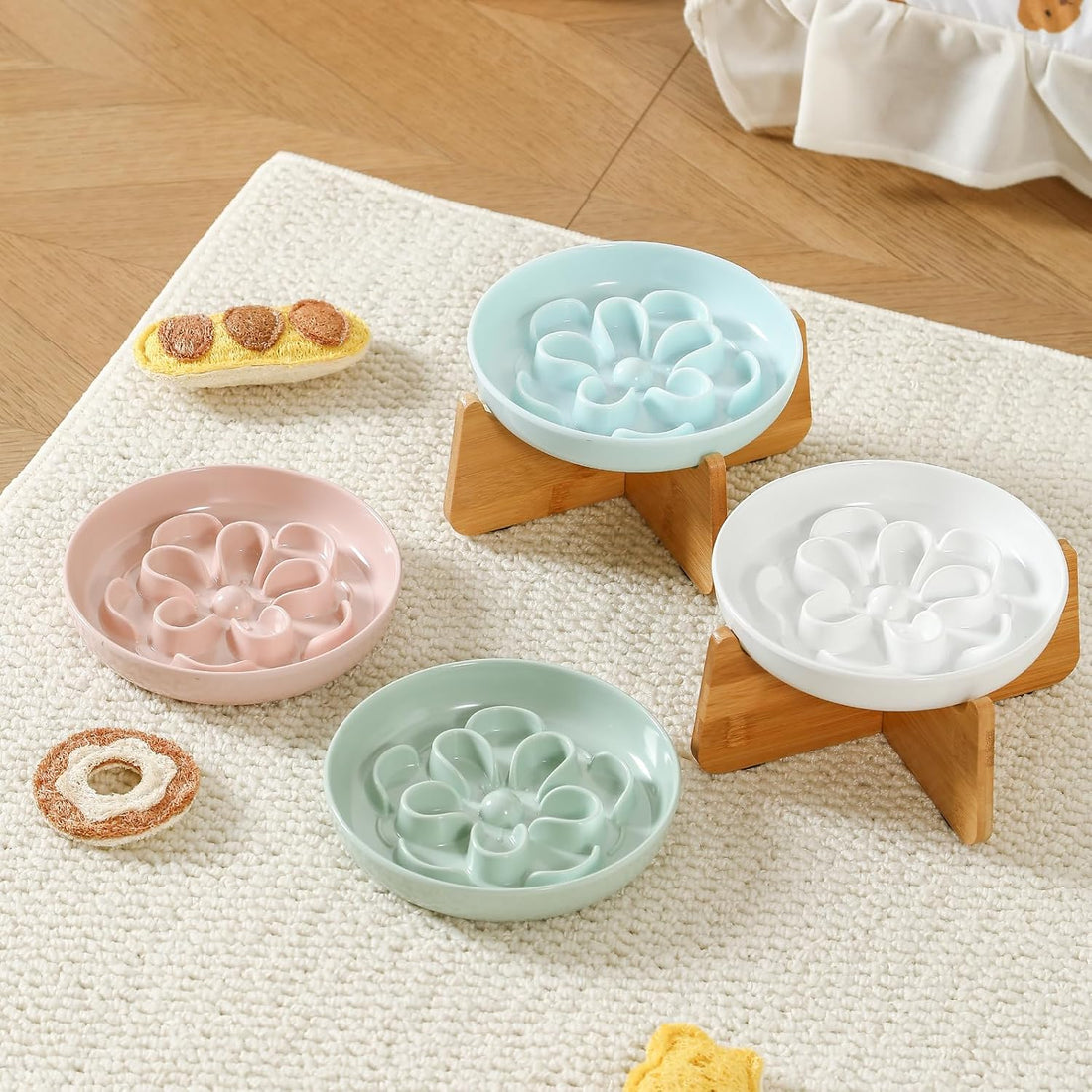 Elevated Slow Feeder Cat Bowl