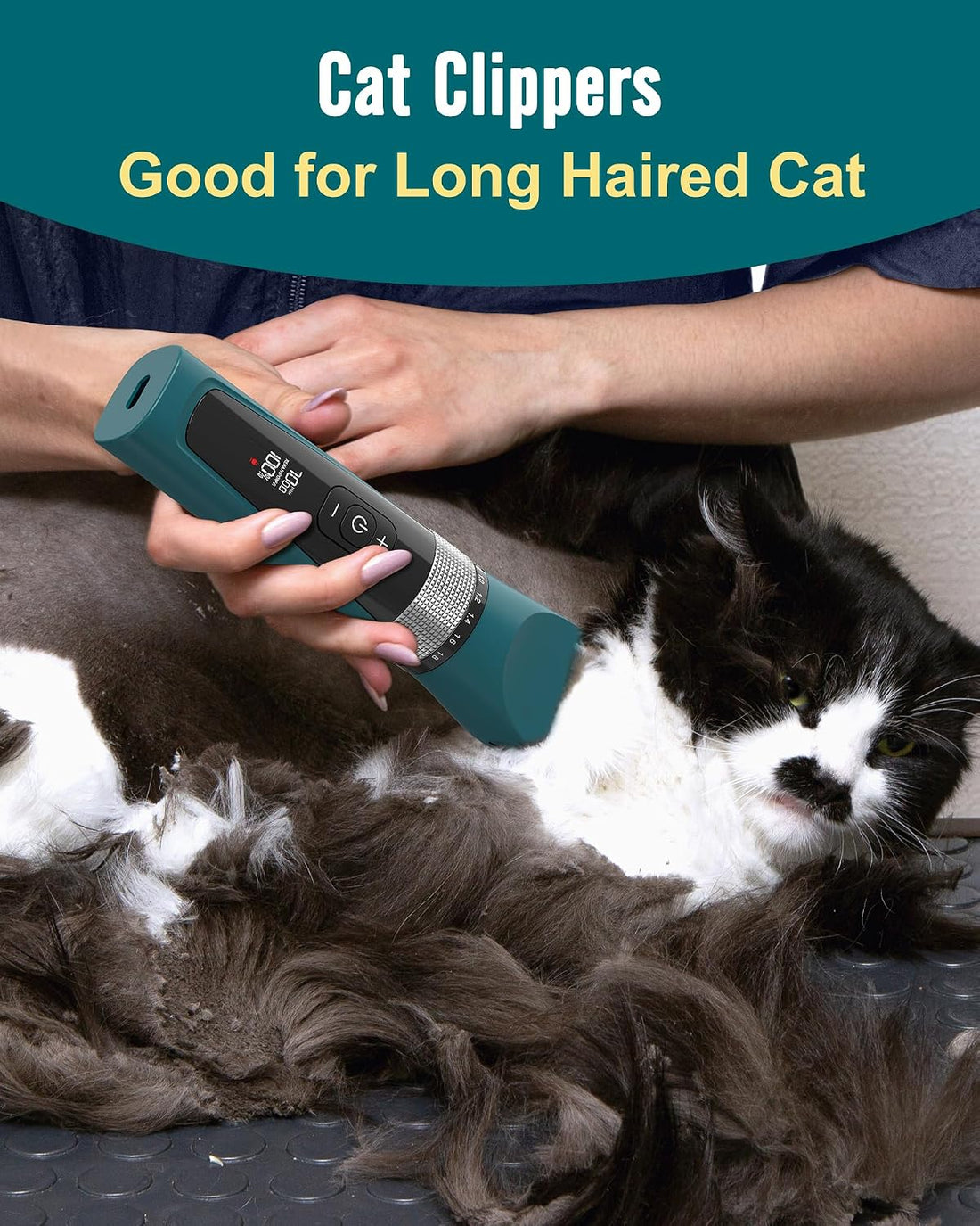 oneisall Cat Clippers with Charging Cable