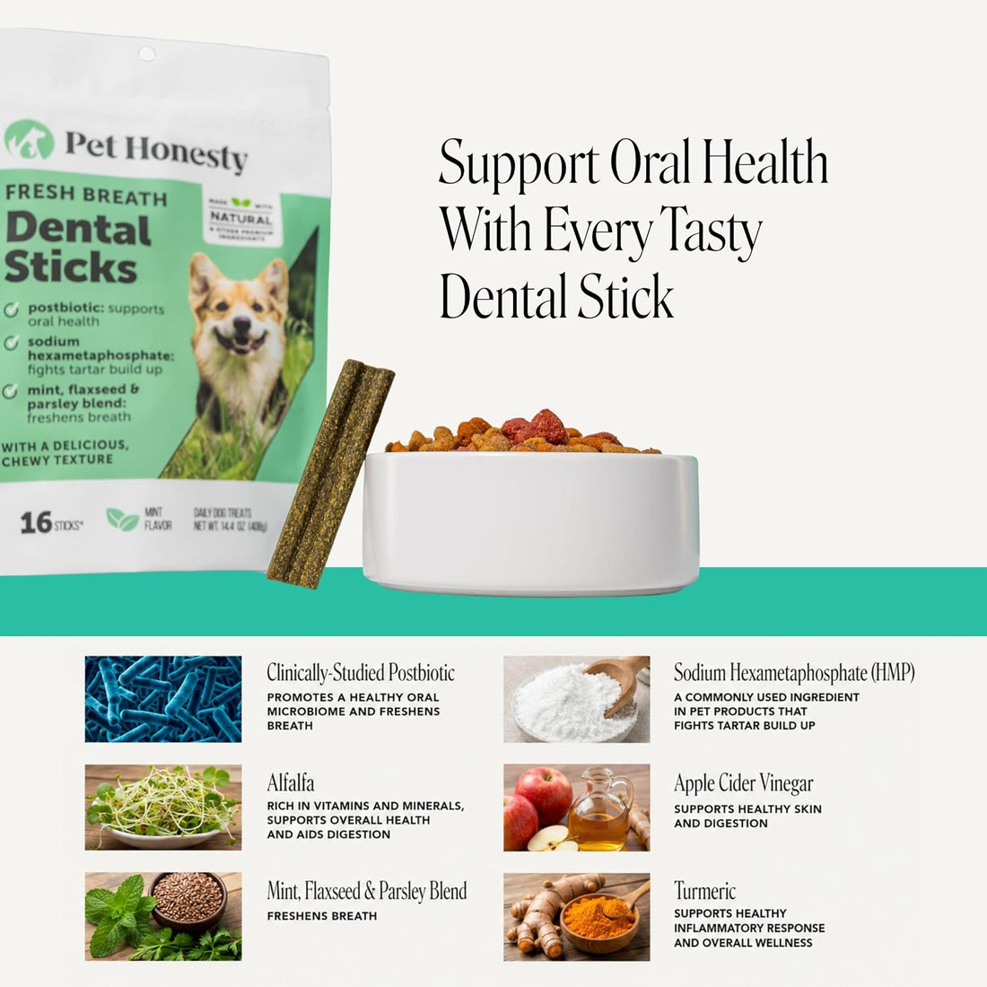 Dog Dental Treats Fresh Breath Sticks