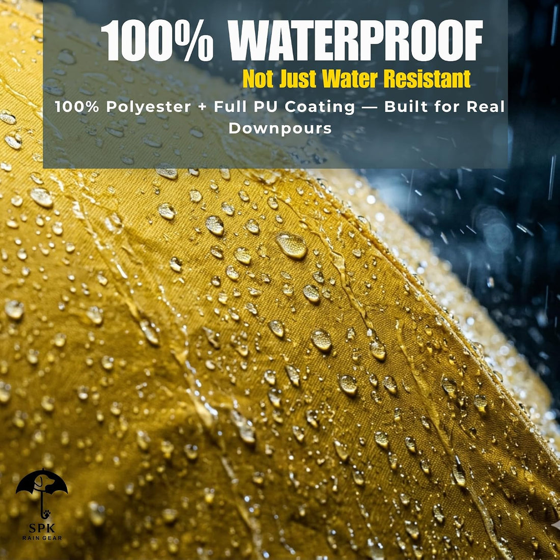 Dog Raincoat for Medium Dogs, Waterproof Rain Jacket with Hood