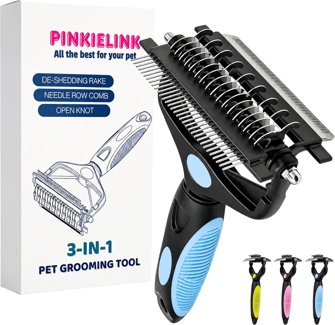 3-IN-1 Pet Grooming Tool - Undercoat Rake