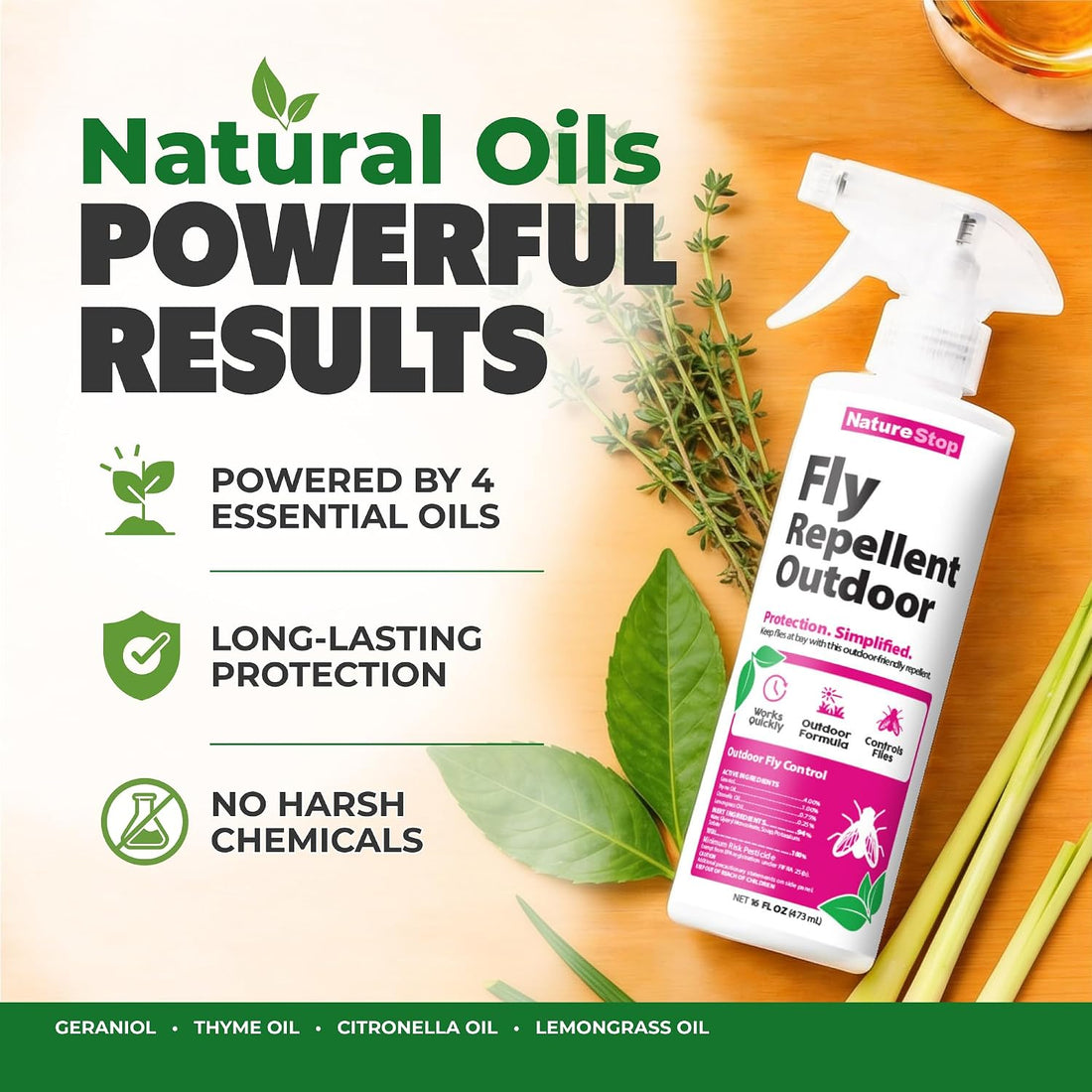 NatureStop Fly Repellent Spray (16oz)