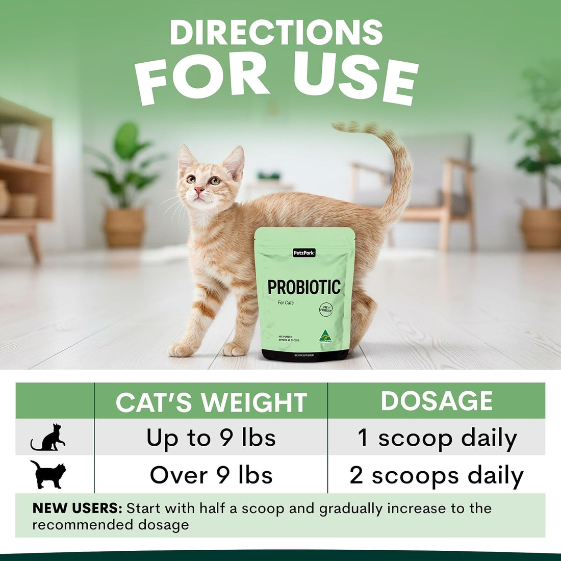 Petz Park Cat Probiotic Powder for Digestive Health