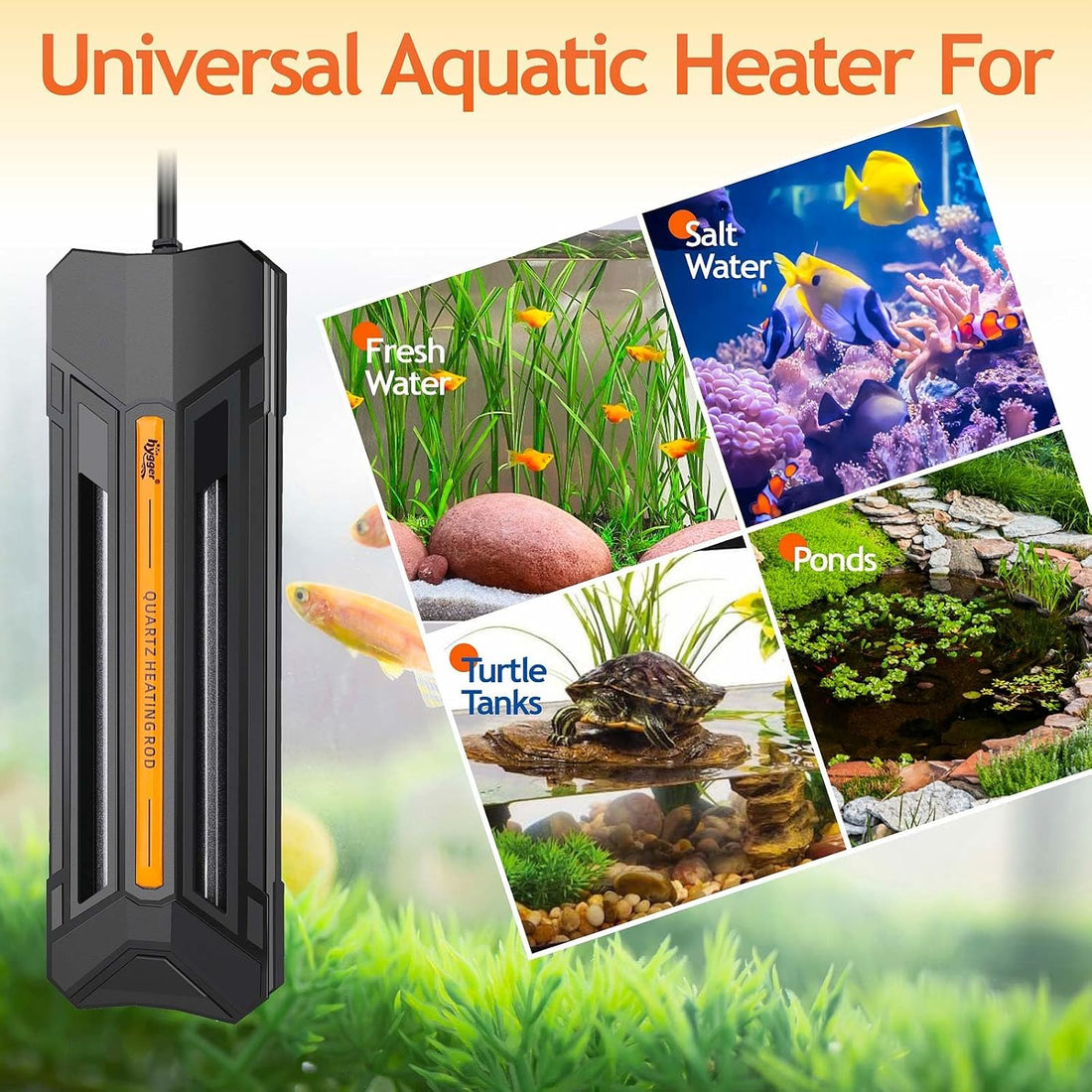 hygger 300W Aquarium Heater with Controller