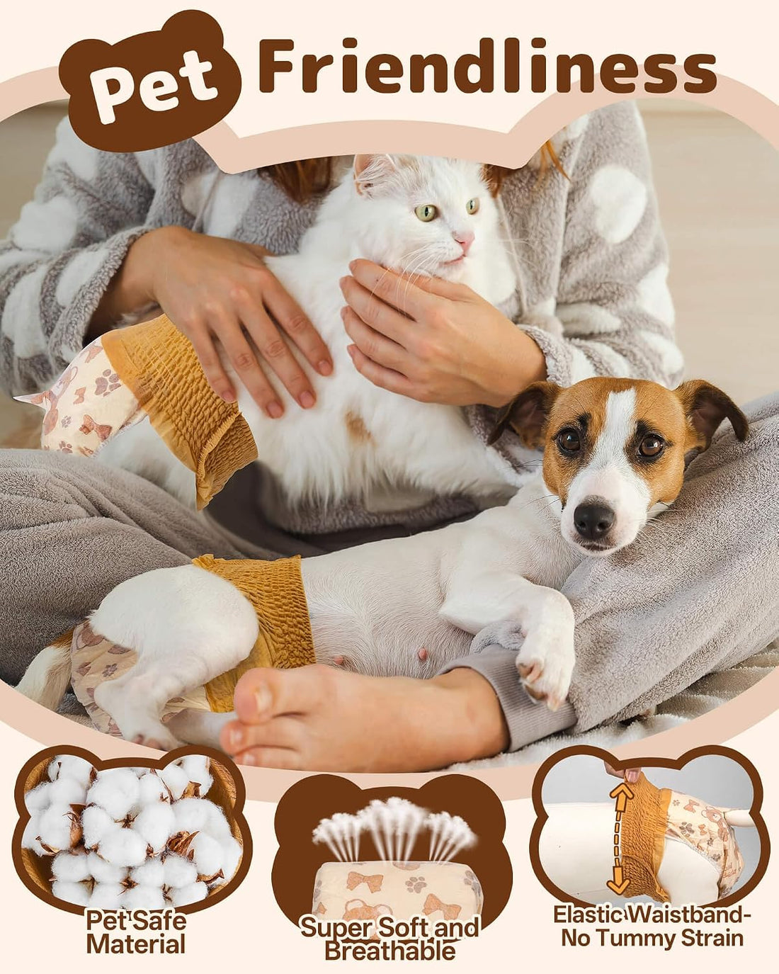 Dono Disposable Pull Up Dog Diapers Female