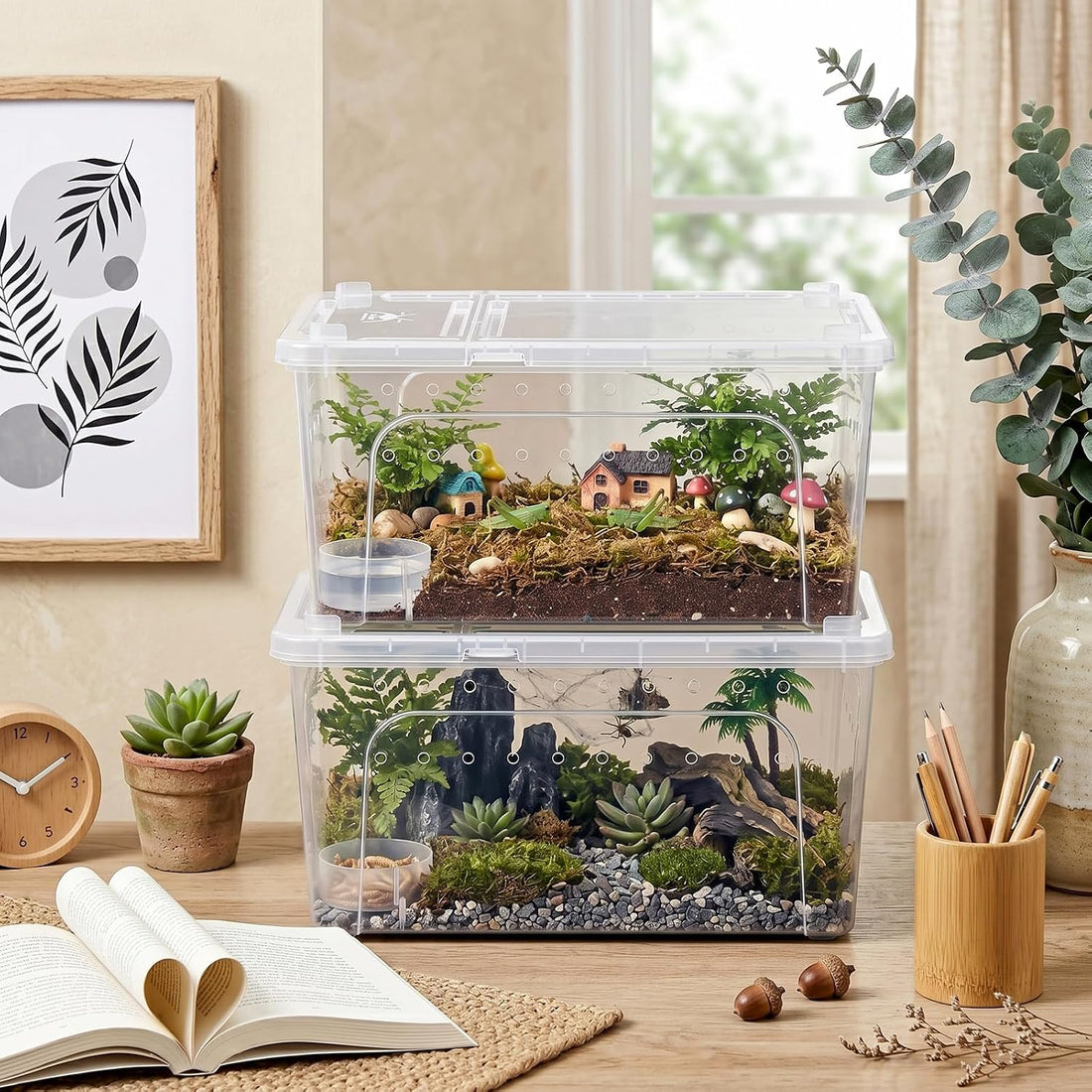 Tlence 2 Pack Critter Keeper