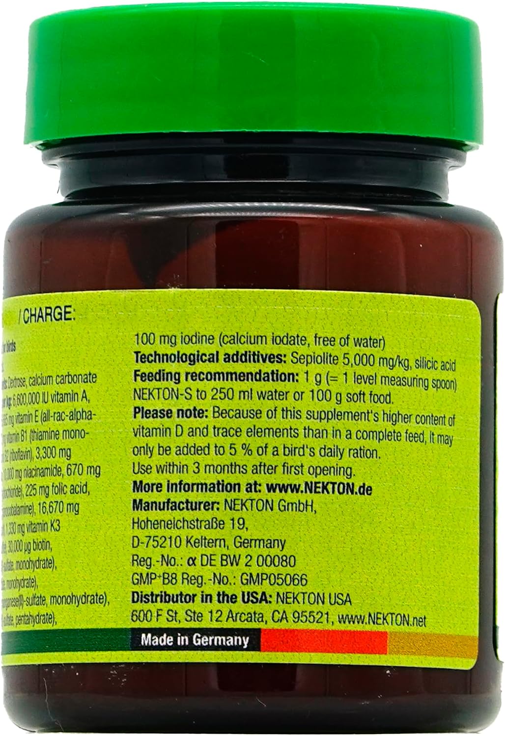 Nekton-S Multi-Vitamin for Birds, 35gm, (1.23 ounce)