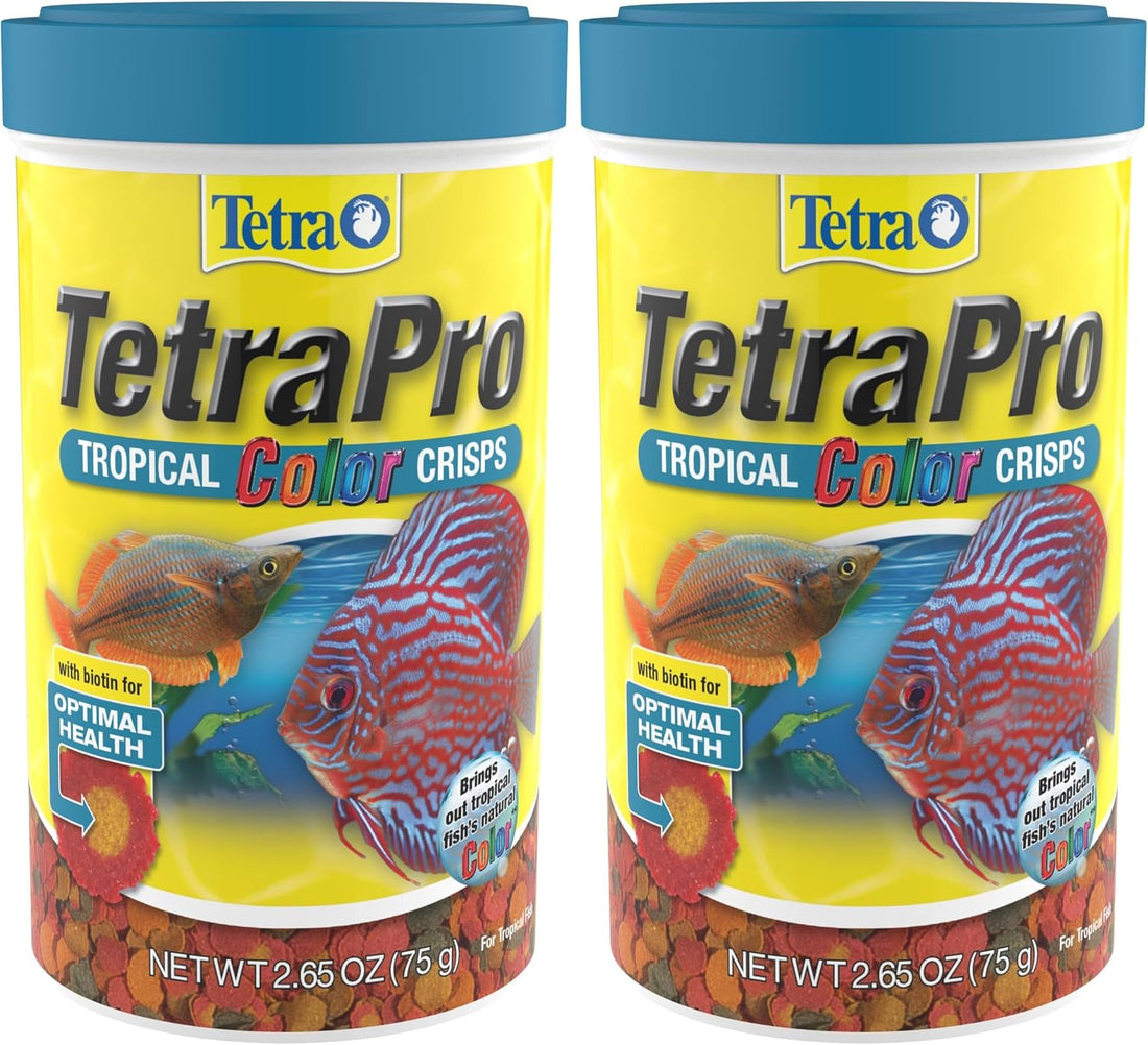 TetraPro Tropical Color Crisps Fish Food, 7.41 oz