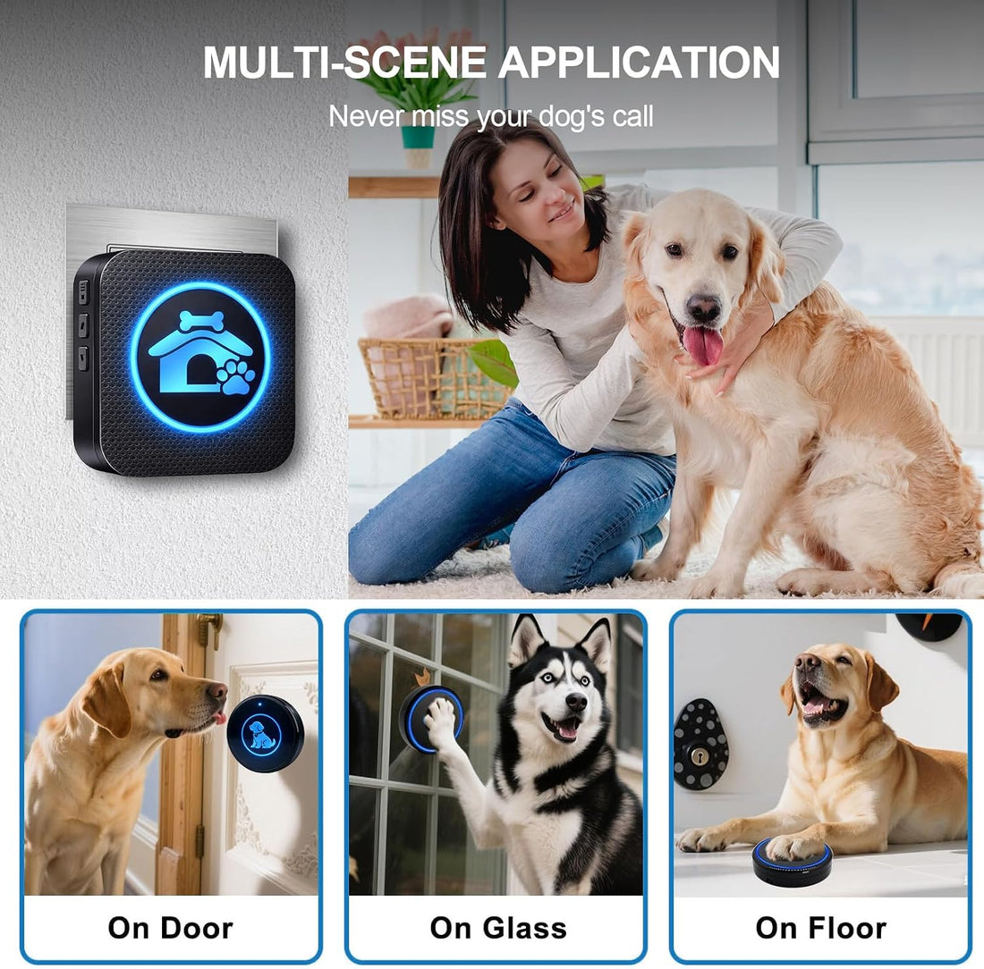 Dog Door Bell for Potty Training, Wireless Dog Doorbells to Go Outside
