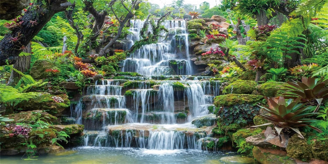 48x24 inches Waterfall Aquarium Backdrop Plants Reptile Habitat