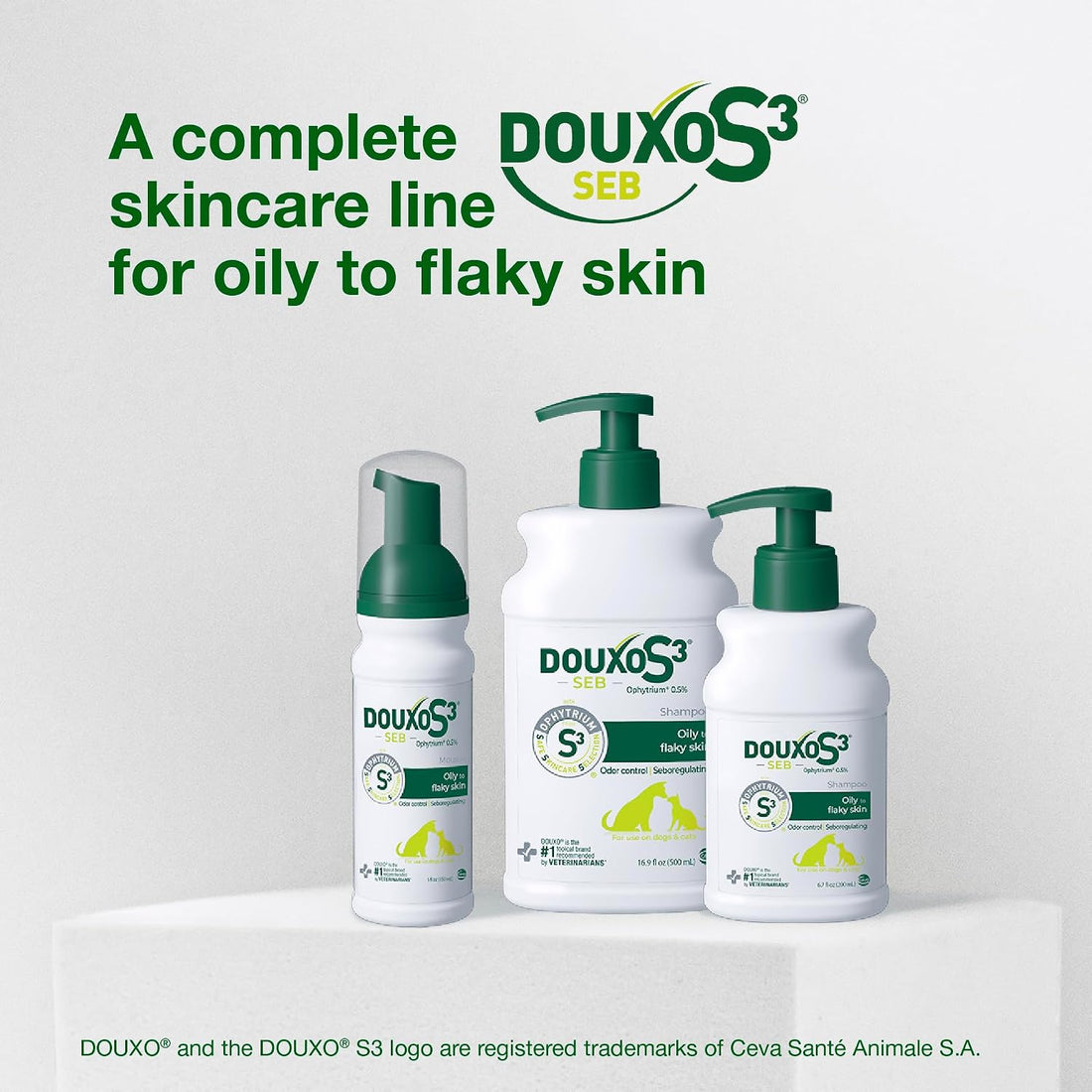 Douxo S3 SEB Shampoo, Contains 0.5% Ophytrium