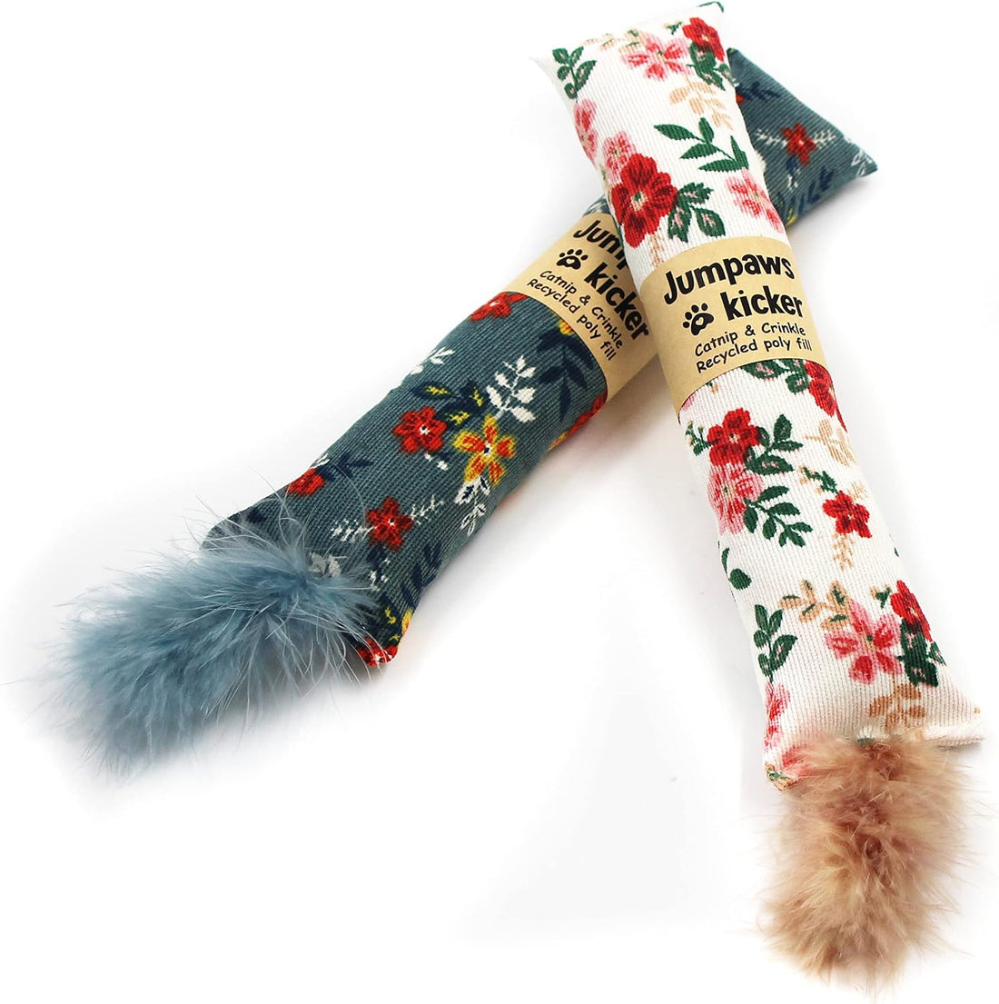 Jumpaws 2 Pack Natural Interactive Catnip & Silvervine Cat Kicker