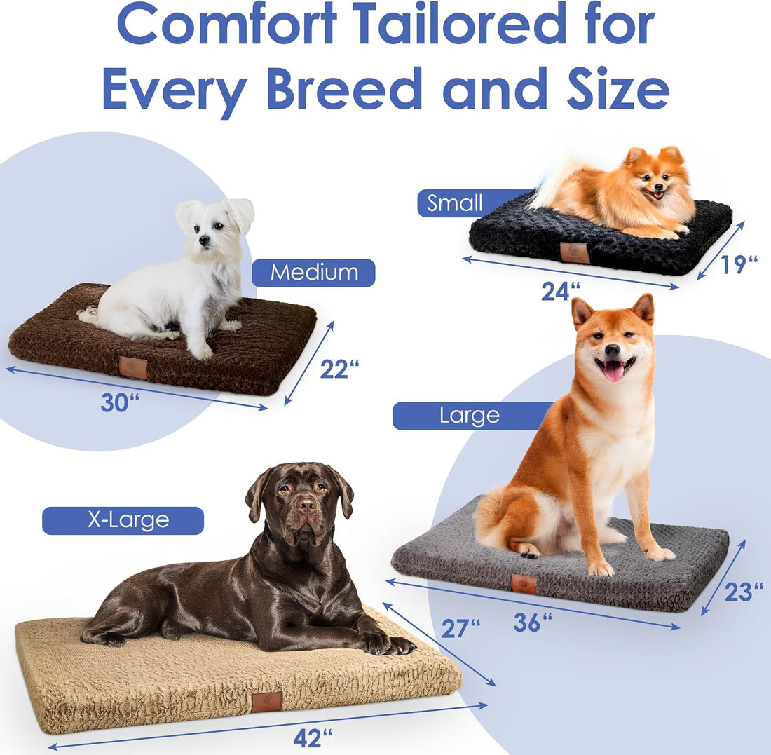 AKC Orthopedic Memory Foam Dog Crate Mat, 24" x 19"