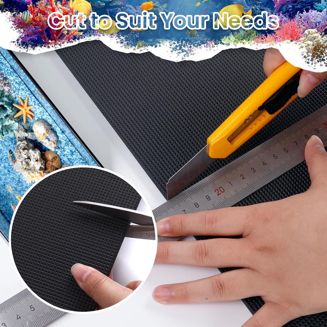 18 x 36 Inch Fish Tank Pad, Aquarium Leveling Mat
