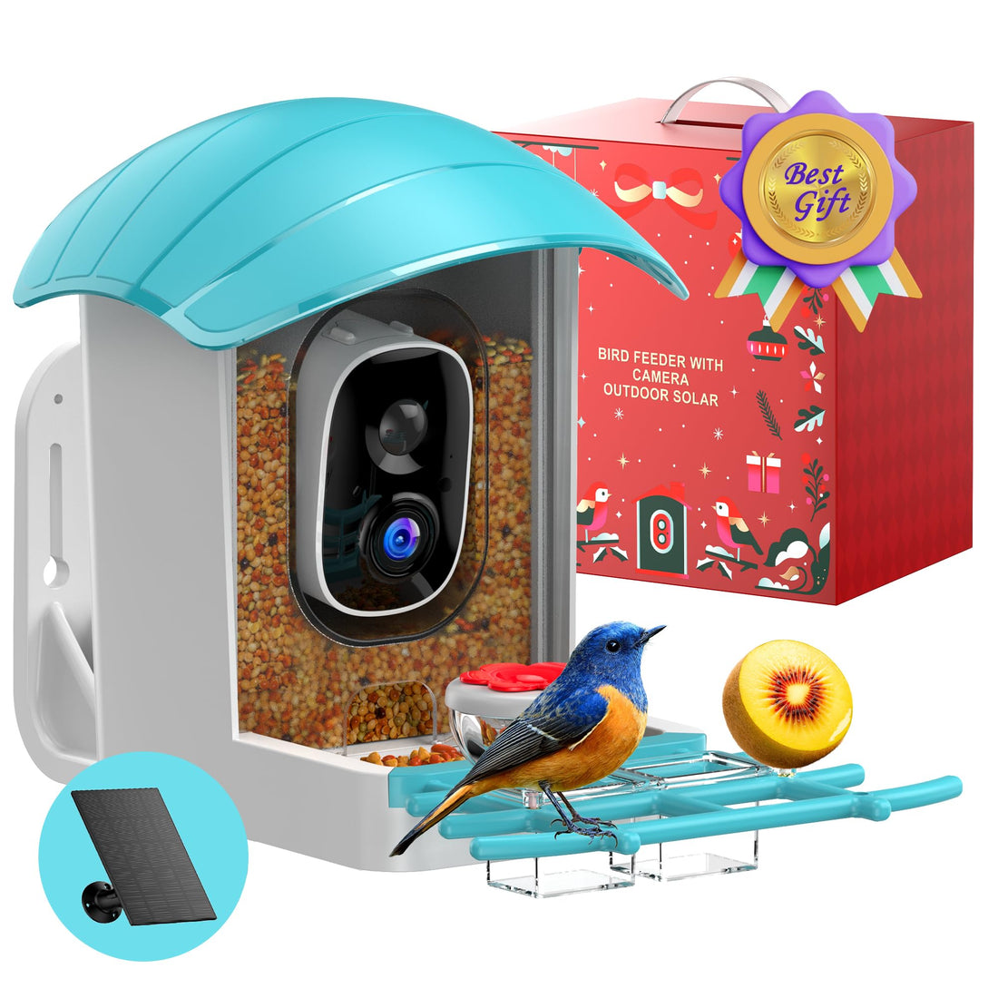Bird Feeder with Camera Solar Powered