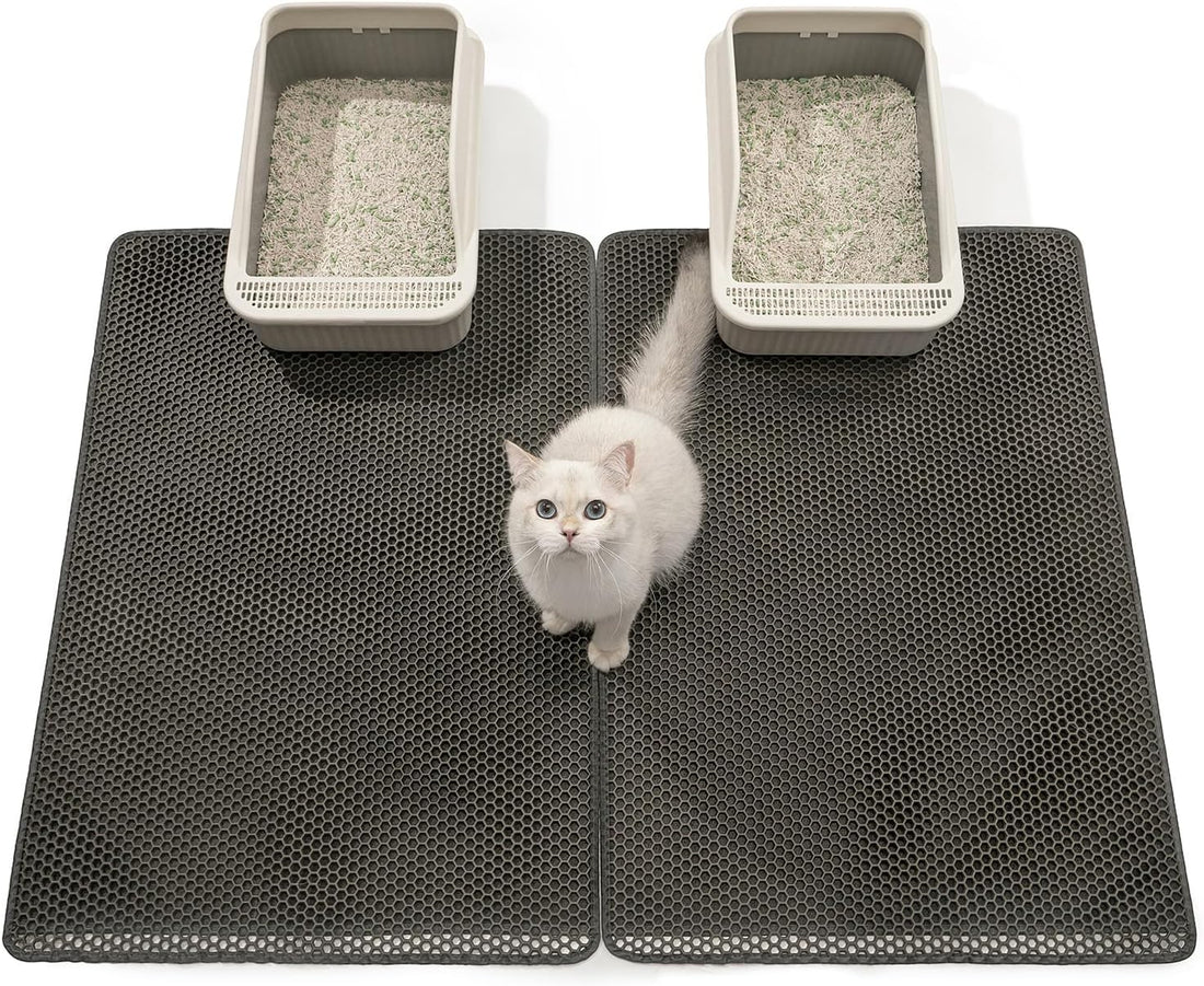 Extra large Cat Litter Mat, XXL 47x36 In, Large Cat Litter Box Mat