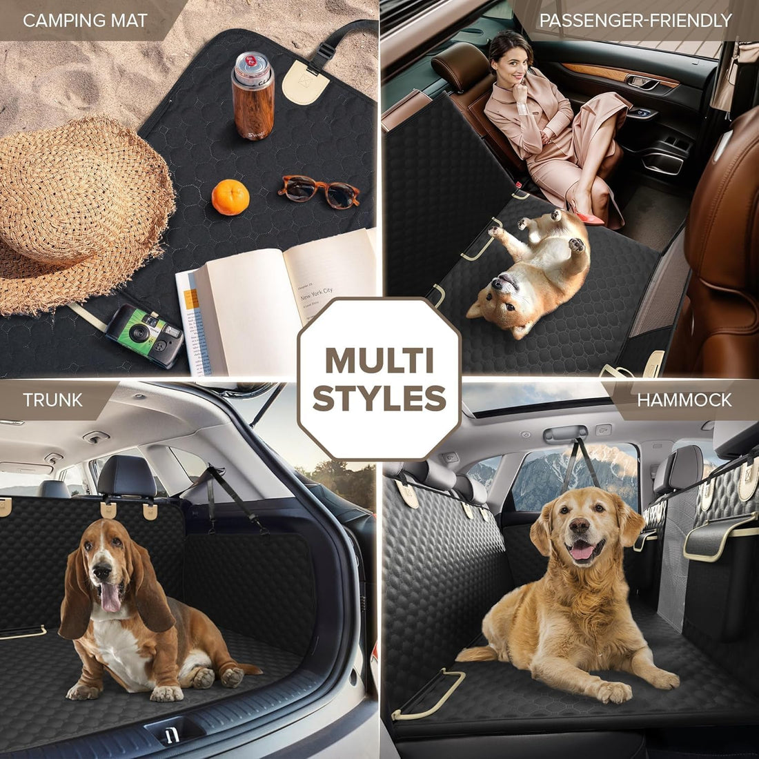 SHARLOVY Back Seat Extender for Dogs