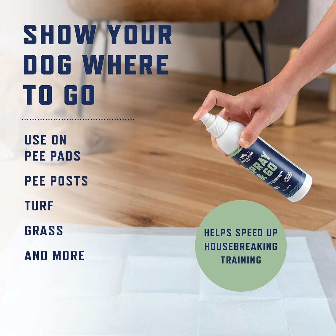 Rocco & Roxie Go Here Potty Training Attractant Spray for Dogs, 8oz