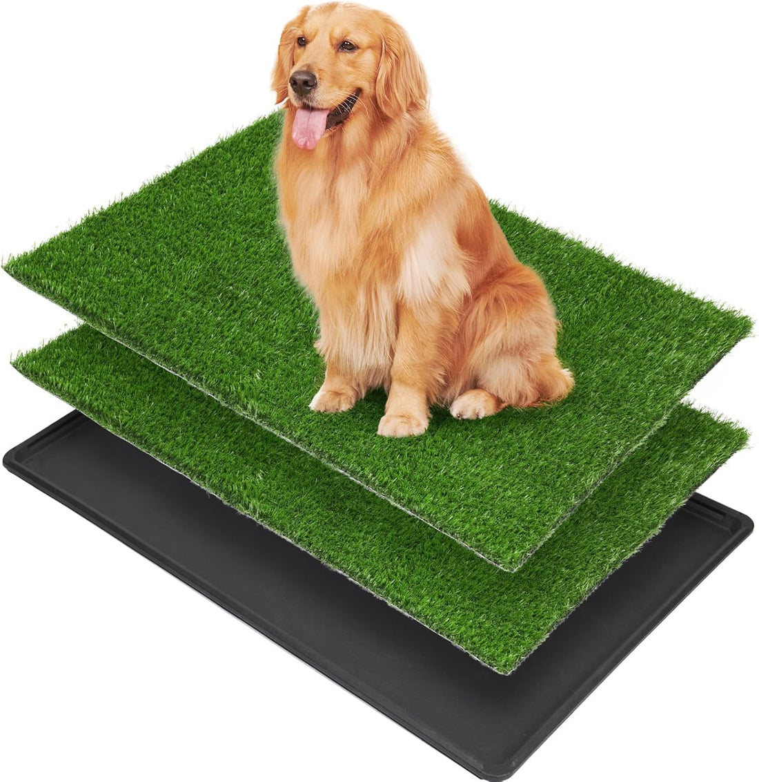 LOOBANI Dog Grass Pad with Tray - 16x20in for Apartment Balcony Use