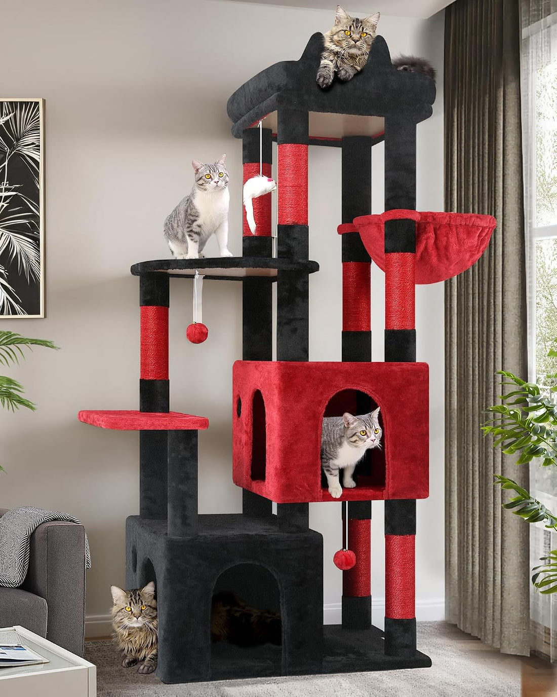 Globlazer Heavy Duty Cat Trees for Big Cats Maine Coon, F61