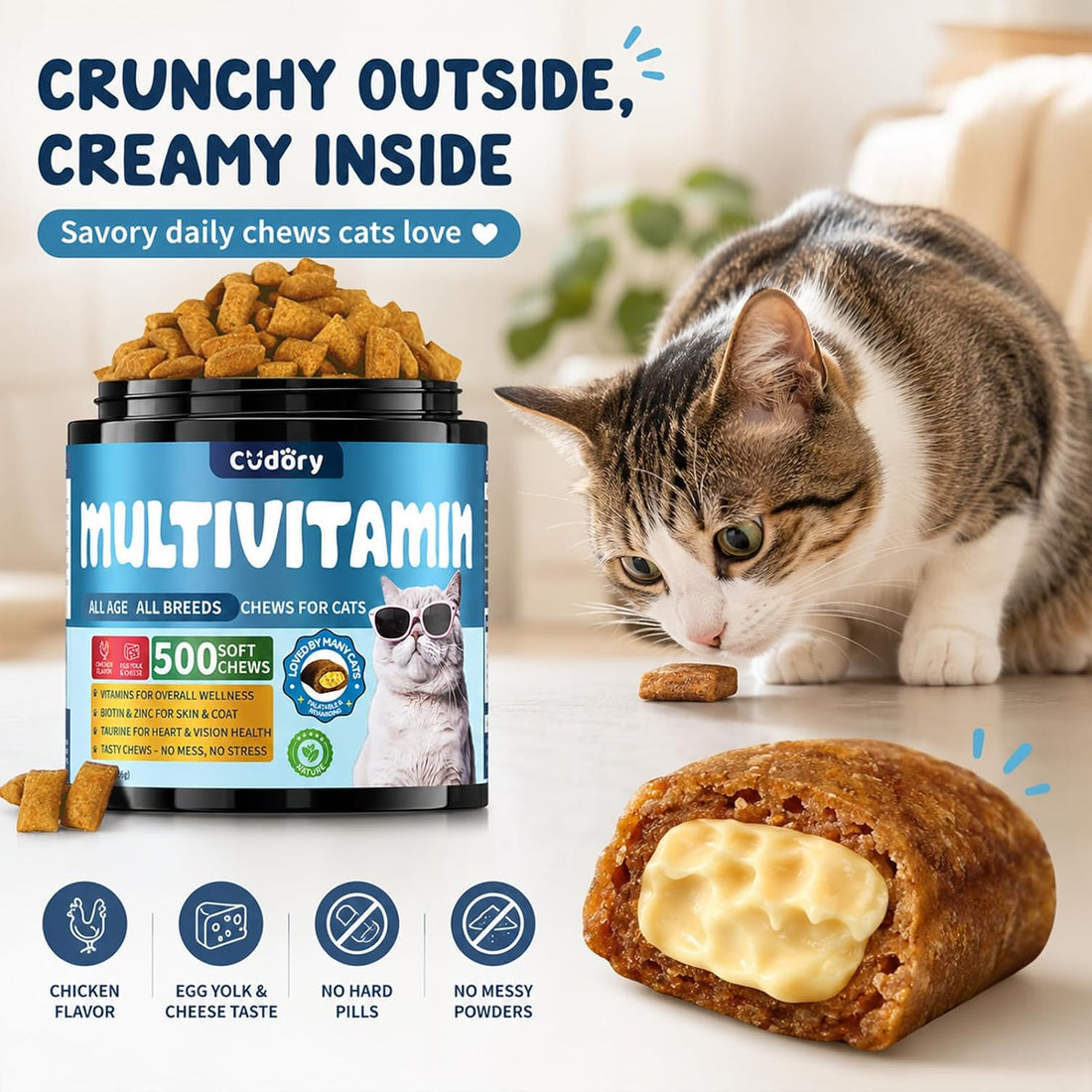 Taurine for Cats Vitamins Treats Snacks