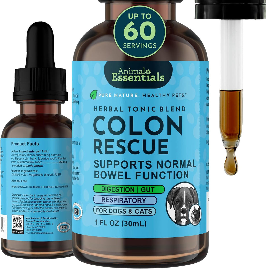 Animal Essentials Colon Rescue Dog Stool Softener - 2 fl Oz