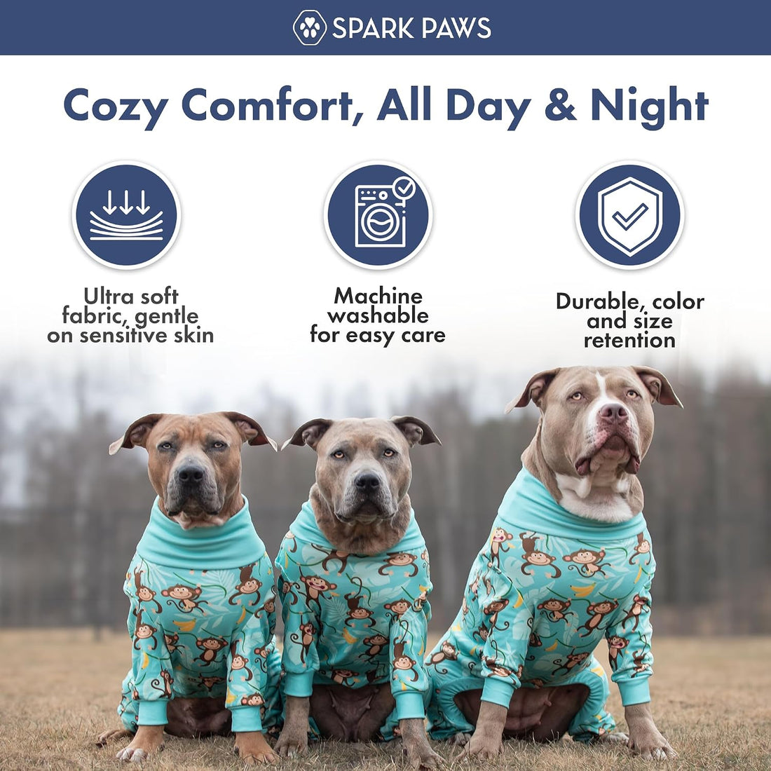 Spark Paws Dog Pajama, Dog Recovery Suit Male, Onesie