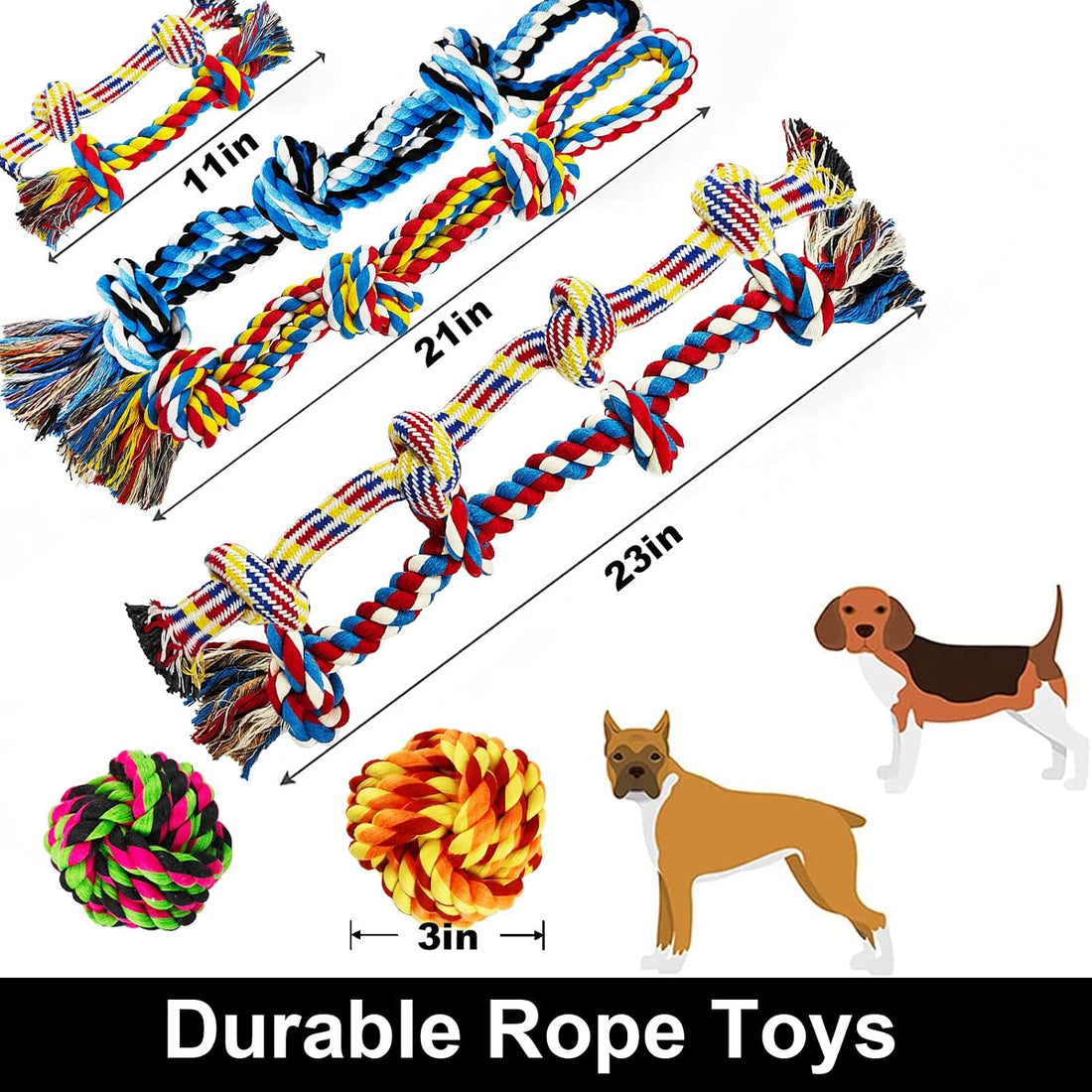 LosFong Large Dog Chew Toys for Aggressive Chewers