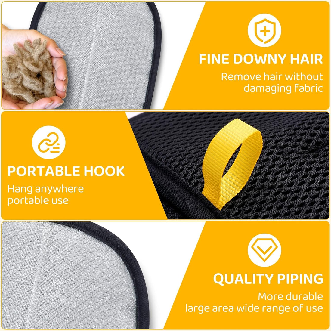 Pet Hair Removal Glove for Dogs & Cats