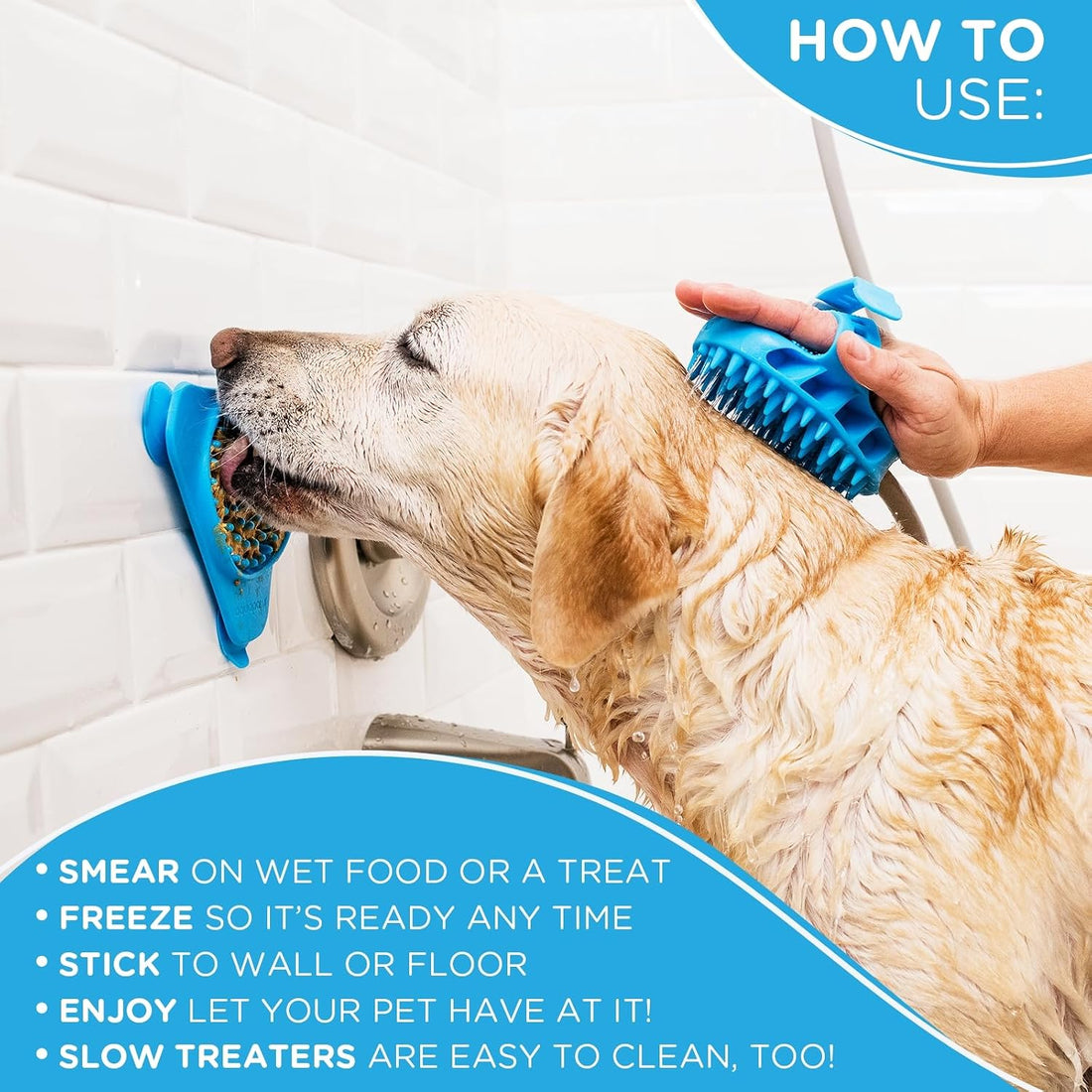 Aquapaw Dog Licking Mat - Suction Slow Feeder & Feeding Mat