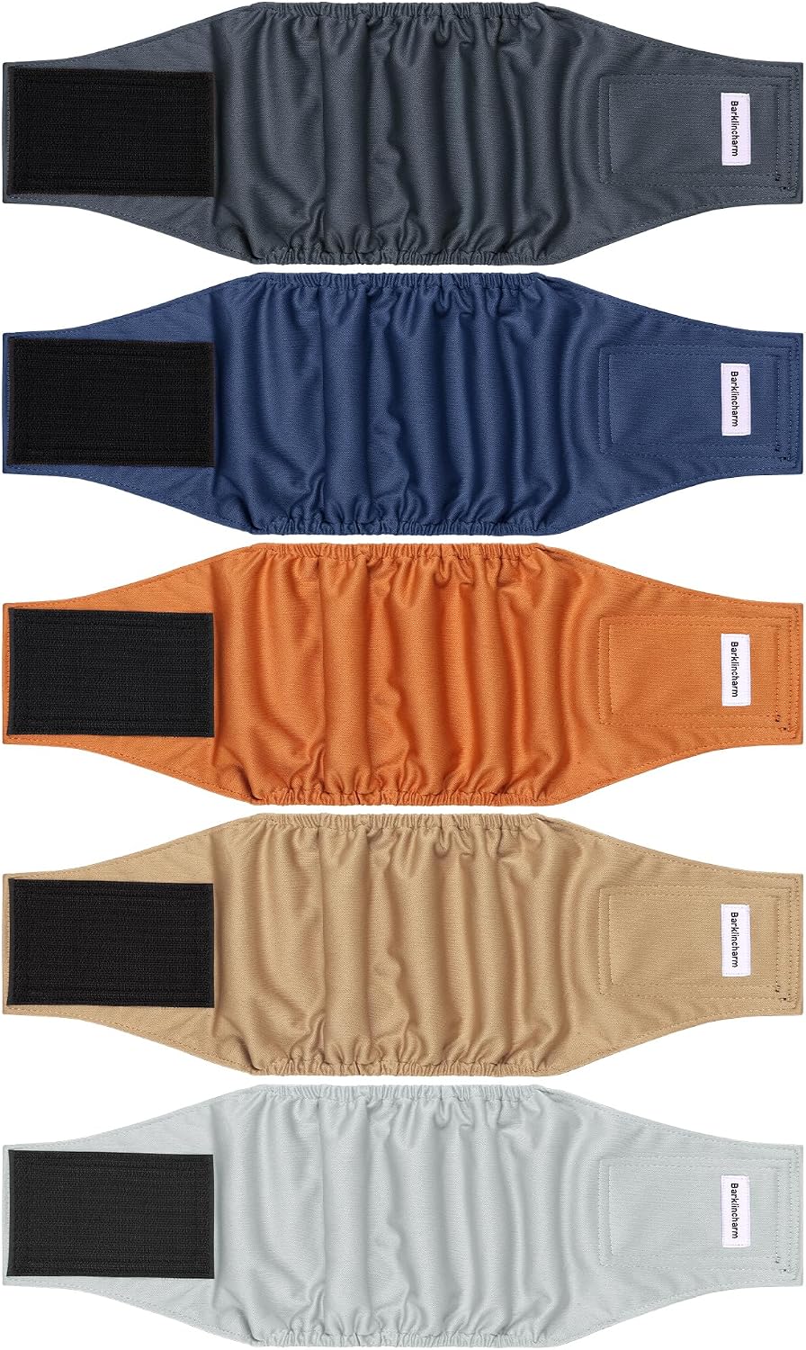 5 Pack Dog Diapers Male, High Absorbing Dog Wraps