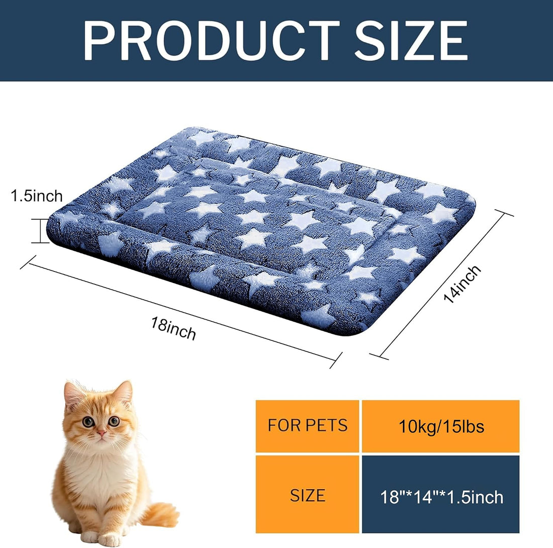 Fogkiss Dog Bed Mat, Reversible Crate Pad & Cute Dog Bed