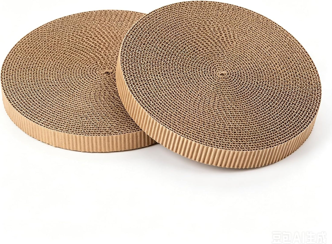 Cat Scratcher Cardboard, Kitty Curls Cat Toy for Indoor Cats