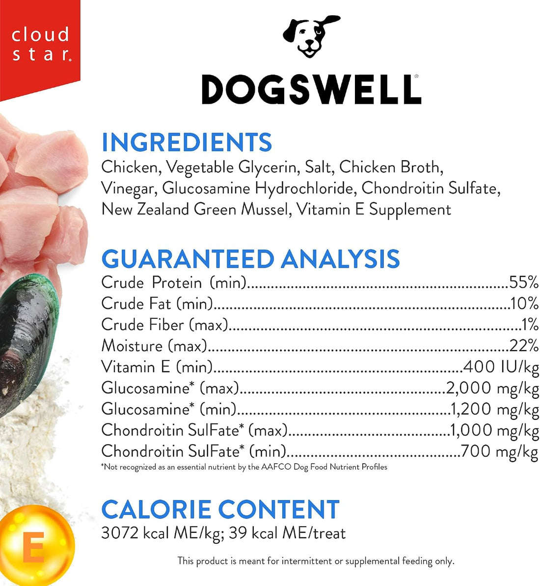 Dogswell Jerky Hip and Joint Dog Treats Grain Free Made in USA Only