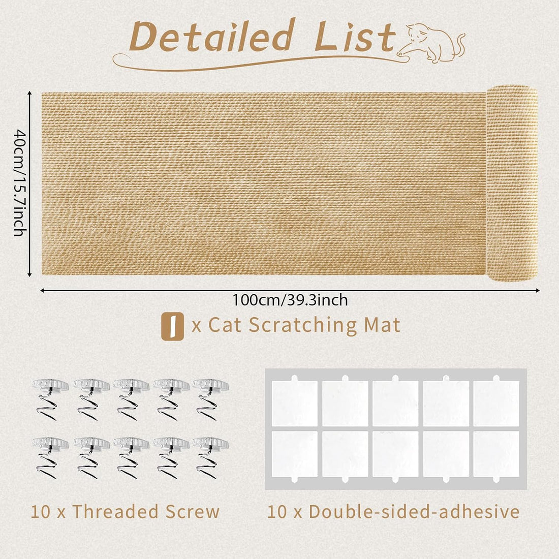 Heavy Duty Cat Scratch Furniture Protector