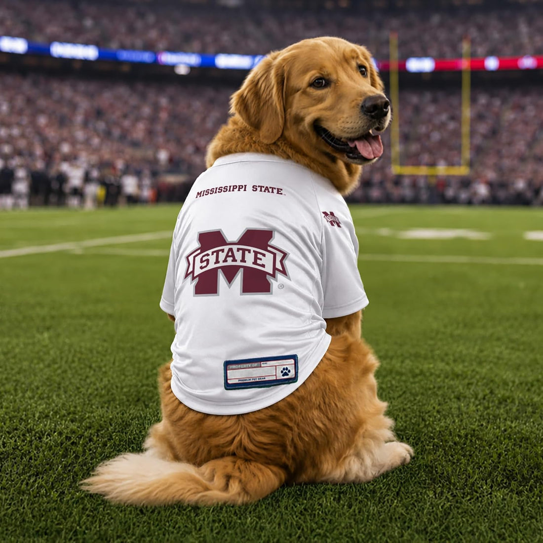Littlearth NCAA Mississippi State Bulldogs Stretch Pet Jersey