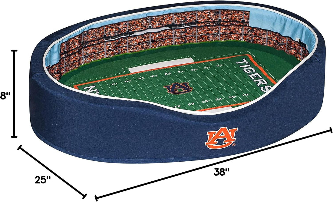 StadiumSpot Officially Licensed NCAA Premium Oval Dog Bed