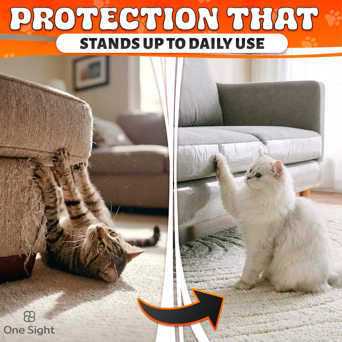 Anti Scratch Cat Tape for Furniture 4" X 30 Yards – PVC Couch