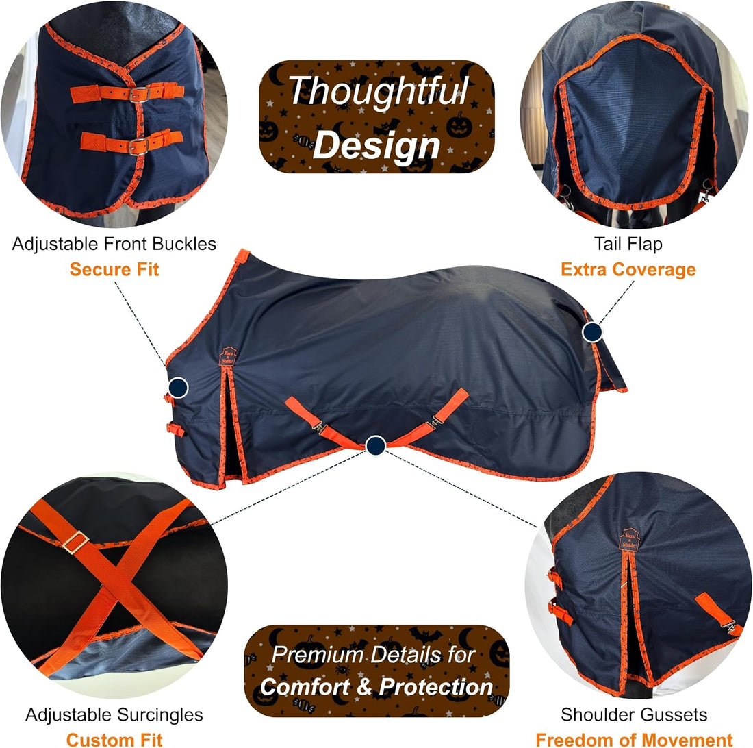 BARN & STABLE 600D Ripstop Lightweight Horse Turnout Sheet No
