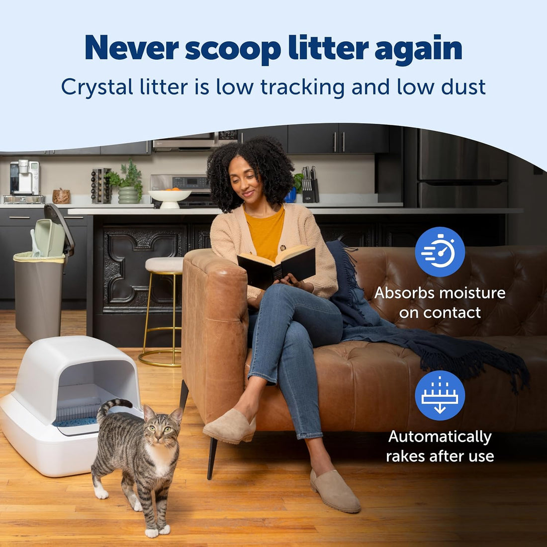 PetSafe ScoopFree Crystal Pro Self-Cleaning Litter Box