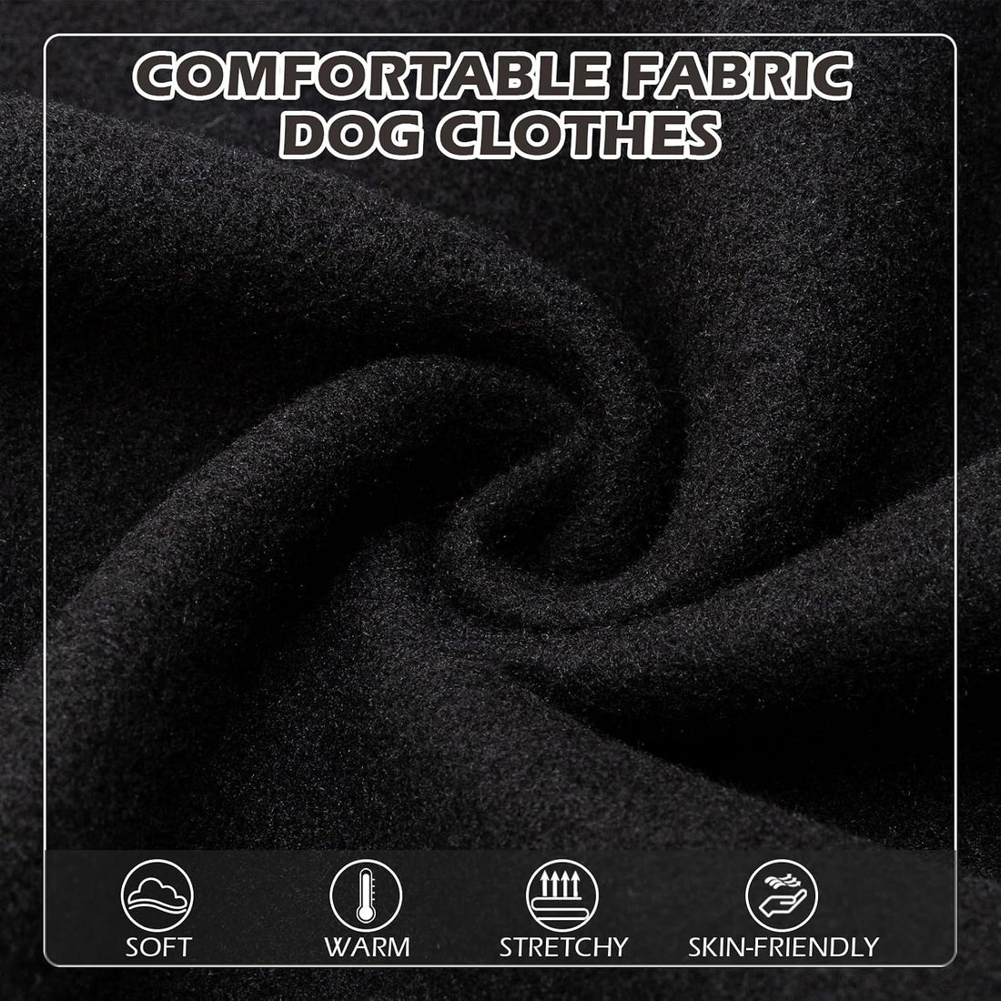EXPAWLORER Dog Hoodies for Small Medium Large Dogs,Black M