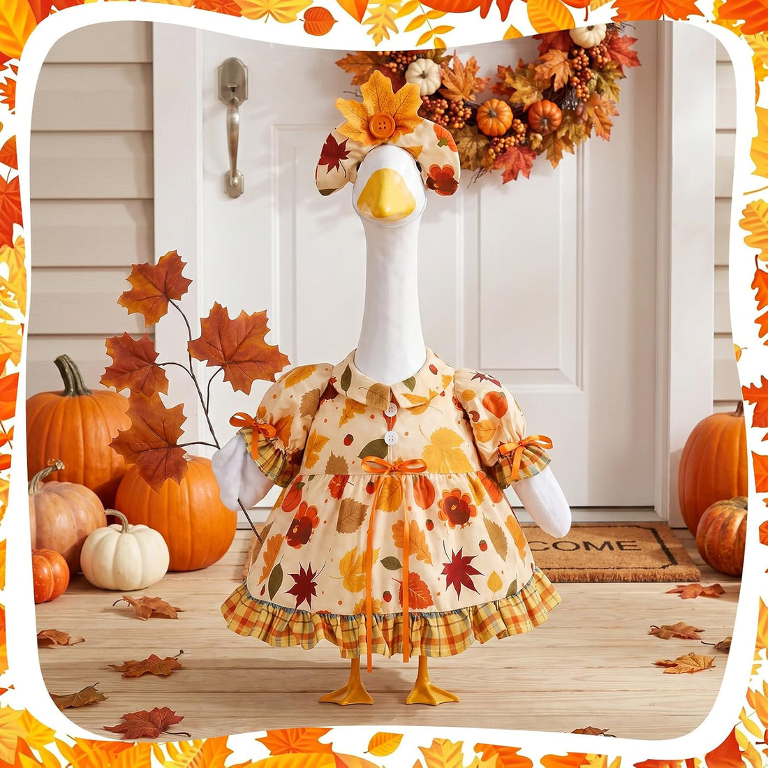 Fall Maple Porch Goose Outfit Fall Goose Clothes
