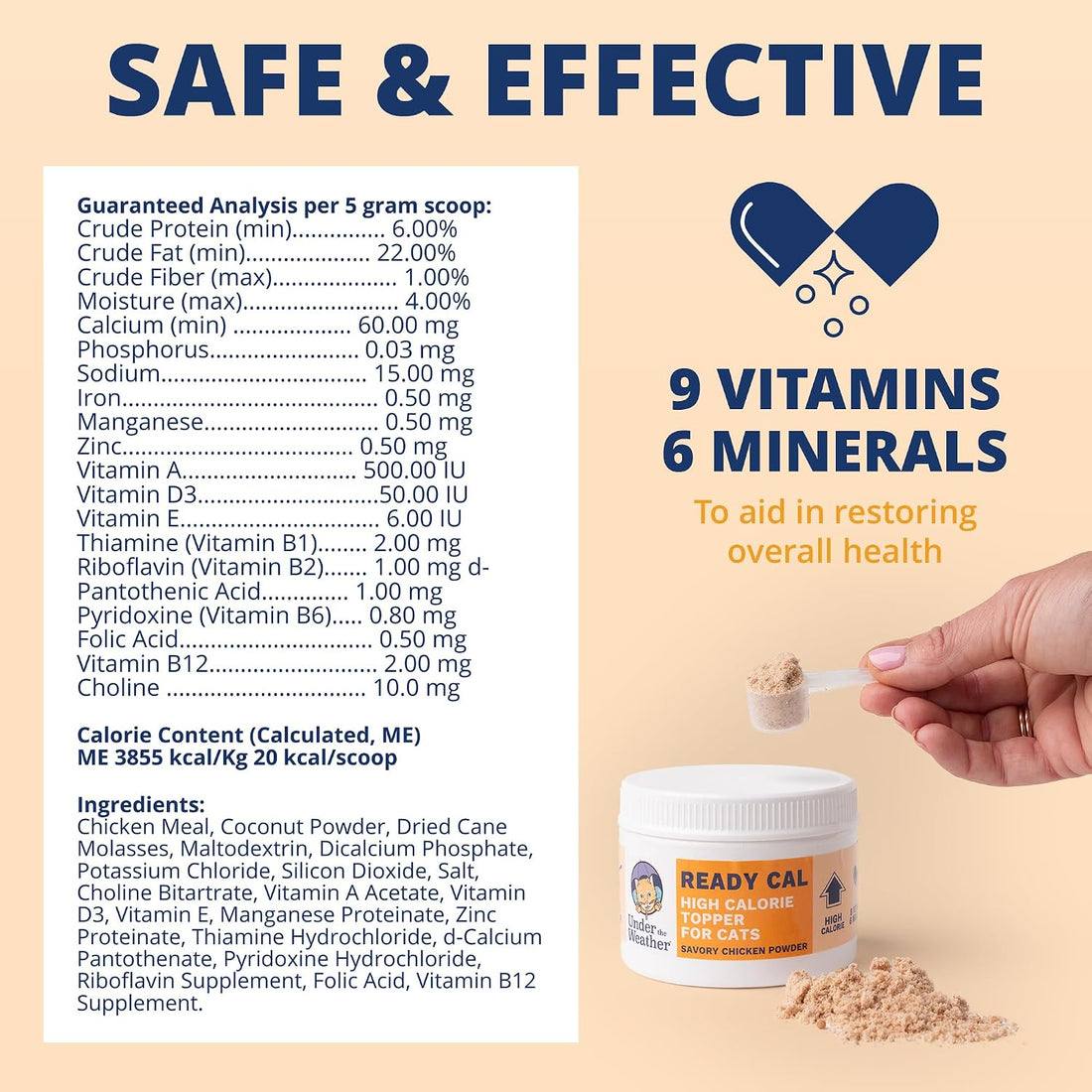 Under the Weather Ready Cal Powder for Cats