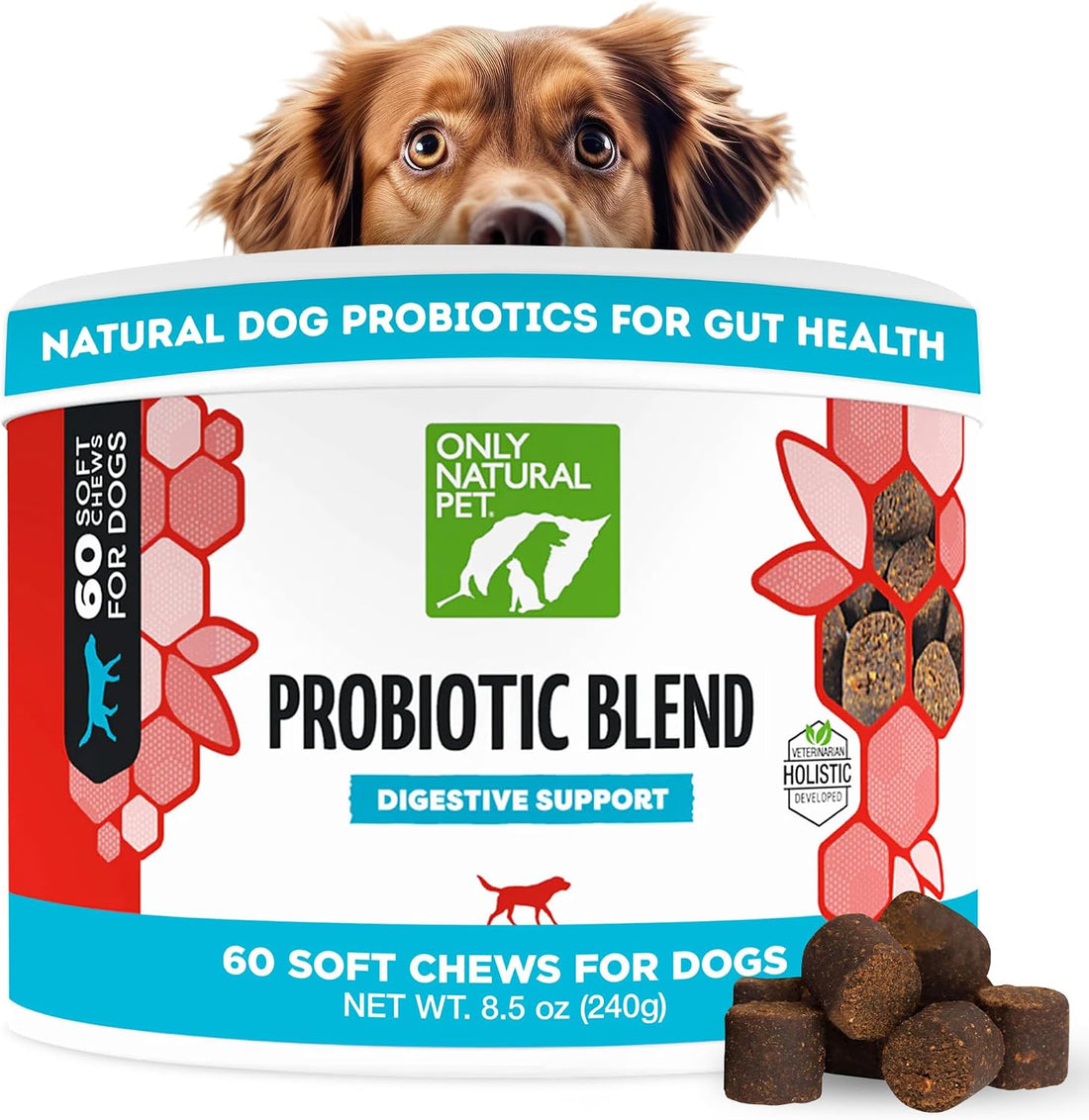 Only Natural Pet Probiotic Dog and Cat Supplement, Soft Chews