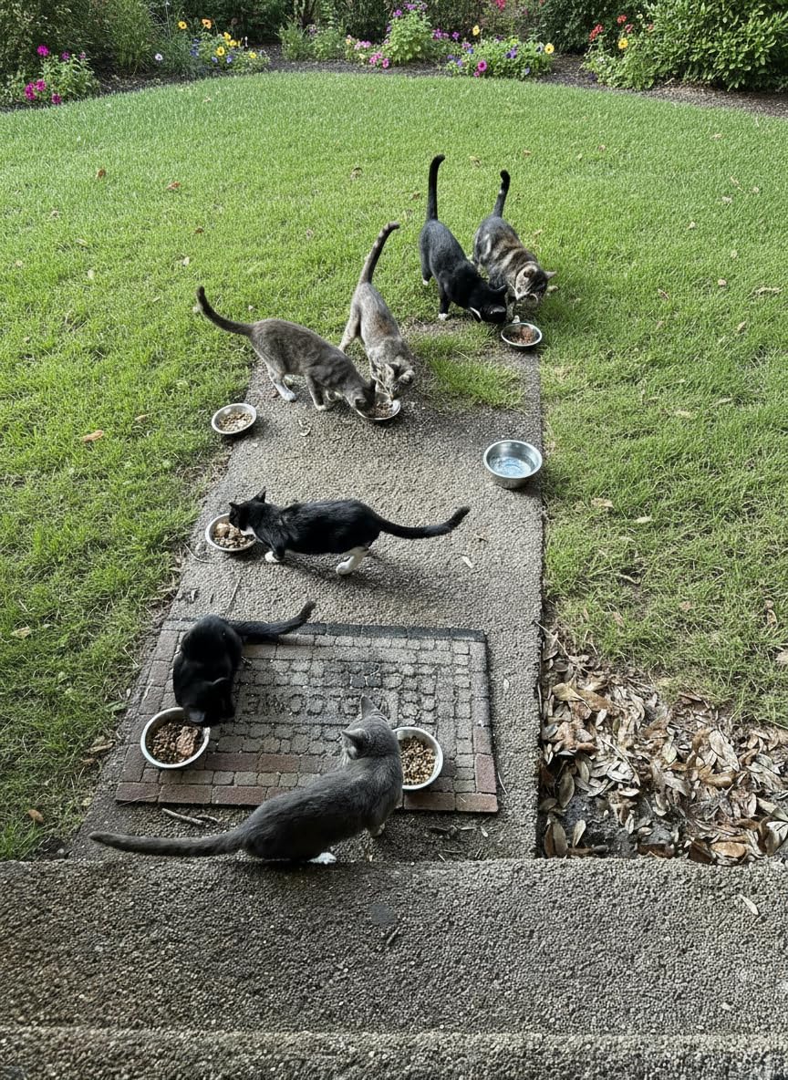 6 PCS Thickened Stainless Steel Cat Bowls