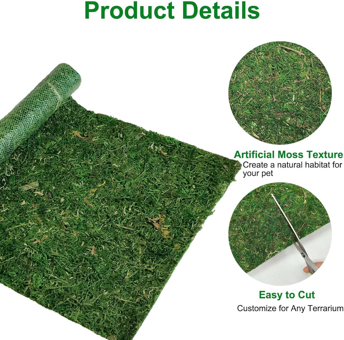 Reptile Carpet Terrarium Liner Bedding Substrate Floor Mat,15.7"x11.8"