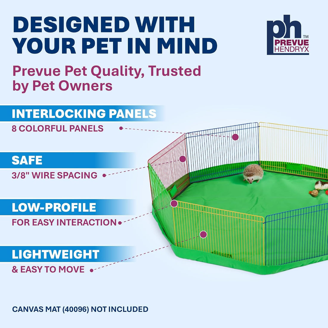 Prevue Pet Products Multi-Color Small Pet Playpen - Multi-Color