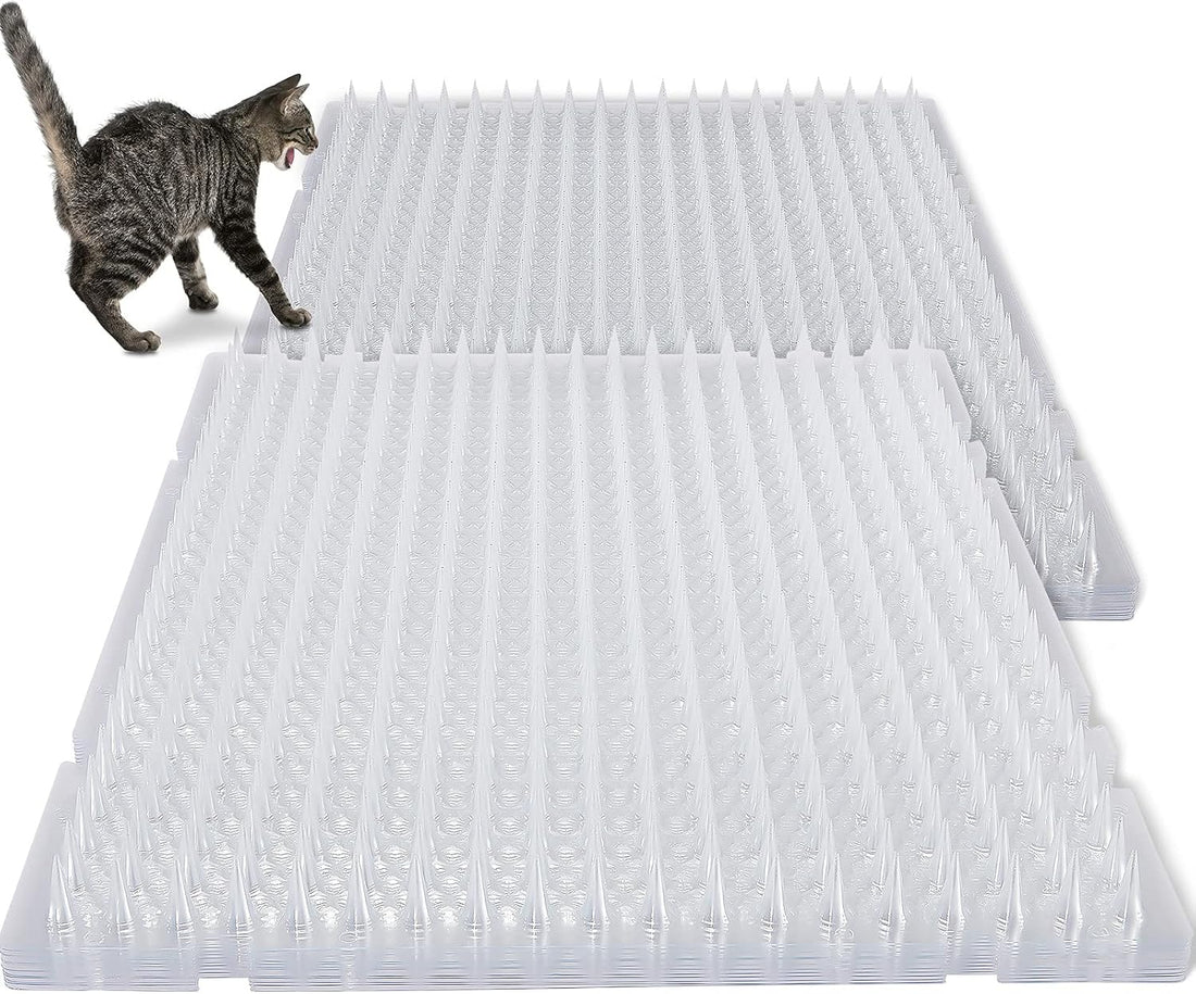 Nuanchu 12 Pack Cat Deterrent Mats with Spikes