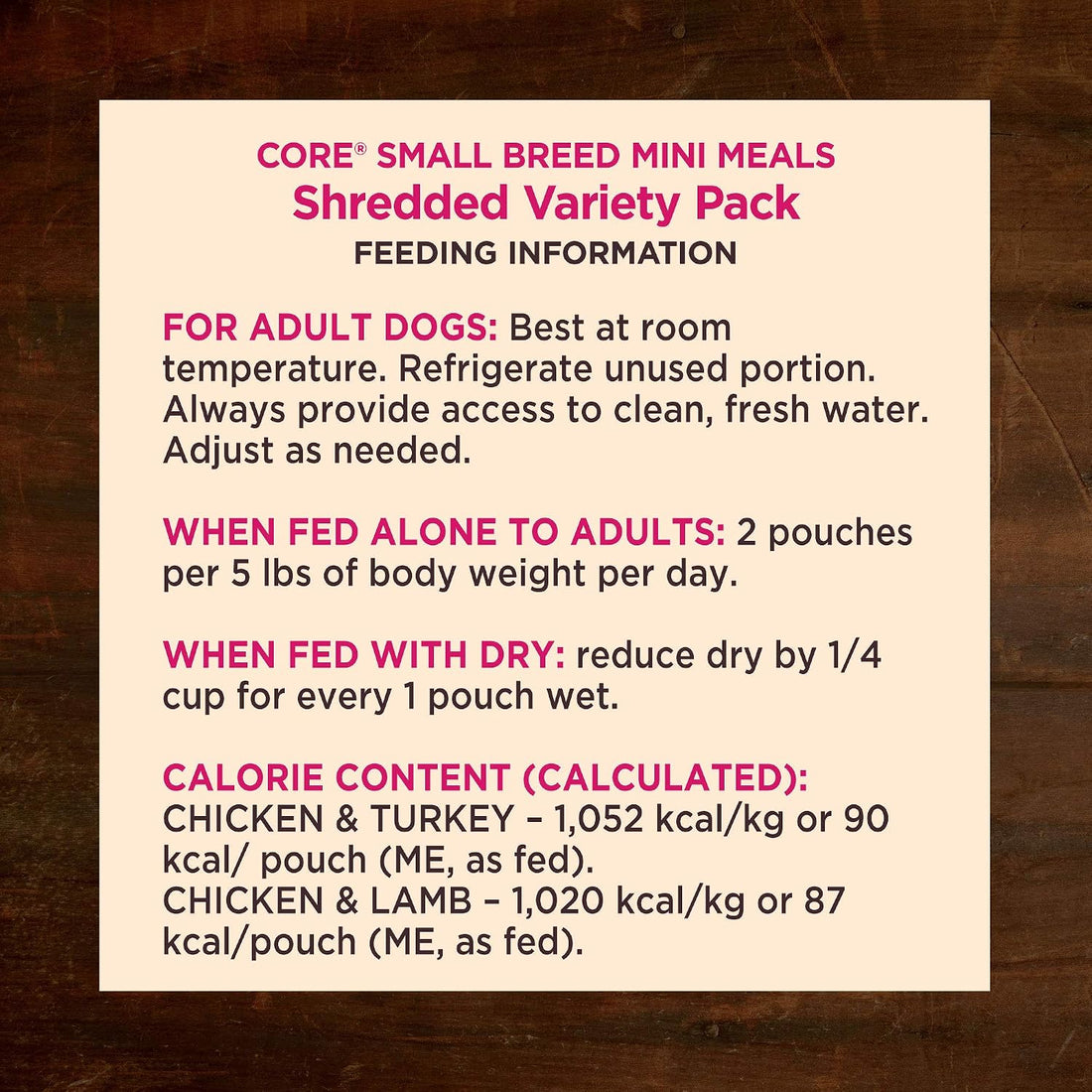 Wellness CORE Small Breed Mini Meals Shredded Variety Pack Adult Wet