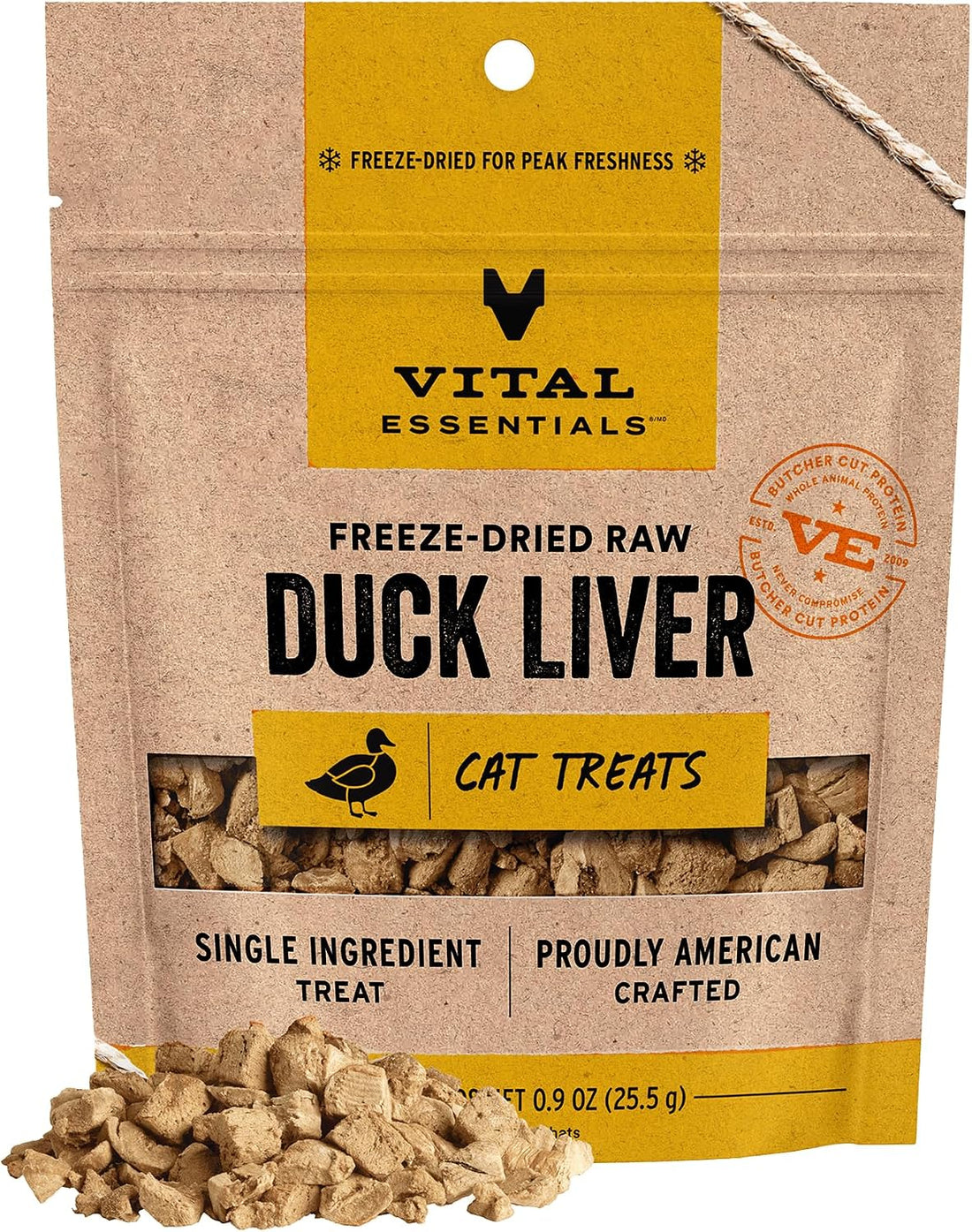 Vital Essentials Freeze Dried Cat Treats, Salmon, 3 oz Bag